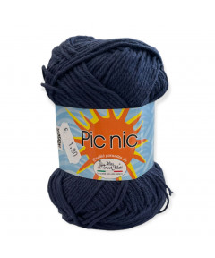 Gomitolo cotone happy fresh picnic 50gr, blu n°16