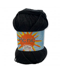 Gomitolo cotone happy fresh picnic 50gr, nero n°19