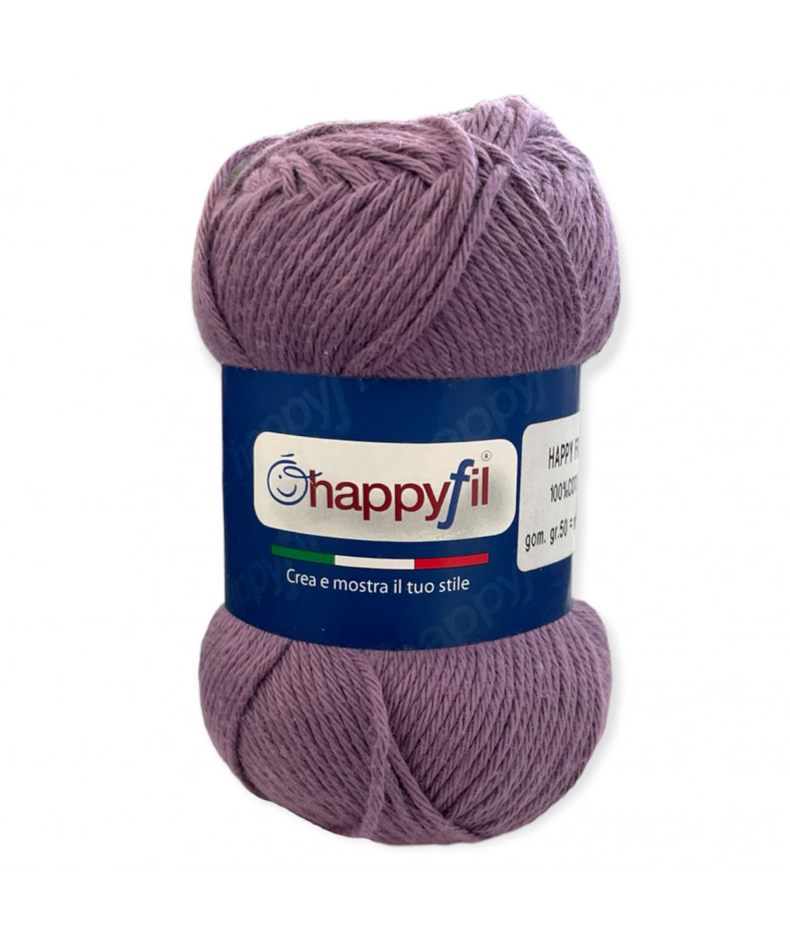 Gomitolo cotone happy fresh picnic 50gr, viola n°27