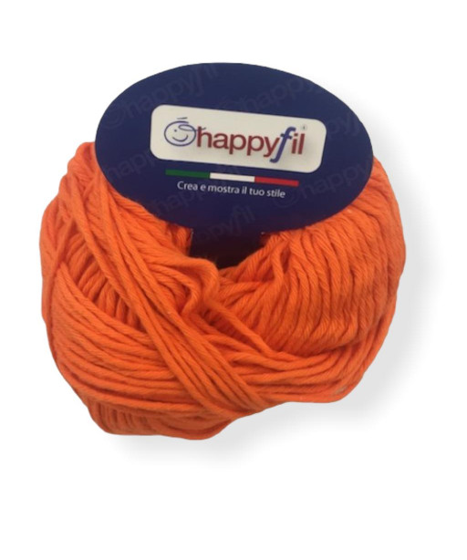 Gomitolo cotone Happy Navy 100gr, ARANCIO COL N°07