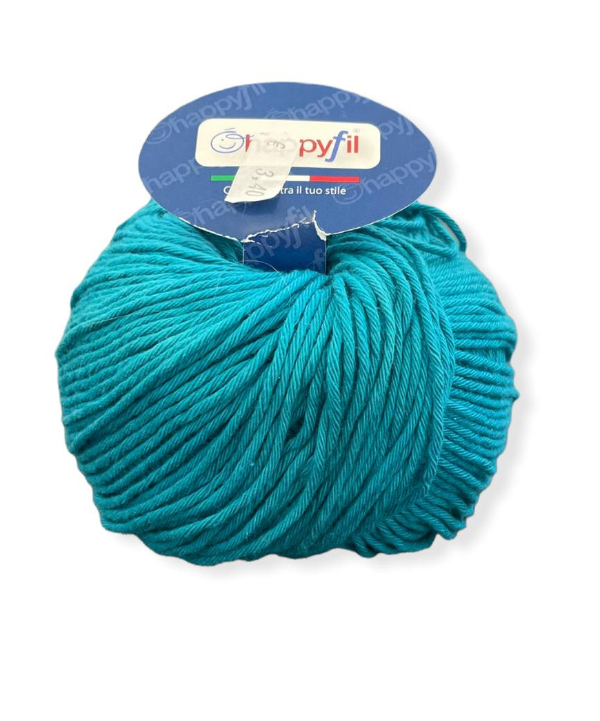 Gomitolo cotone Happy Navy 100gr, turchese n°29