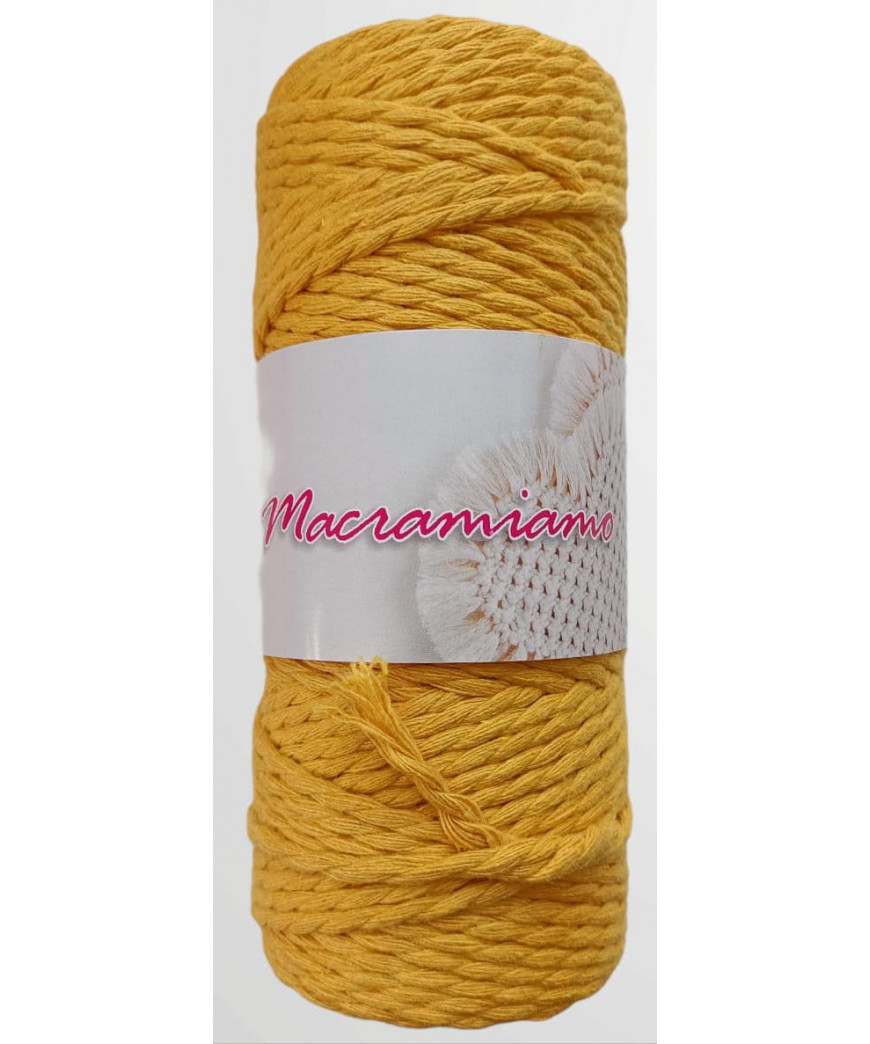 Macramè Macramiamo Ispe Ø 3mm 250gr Colore Giallo