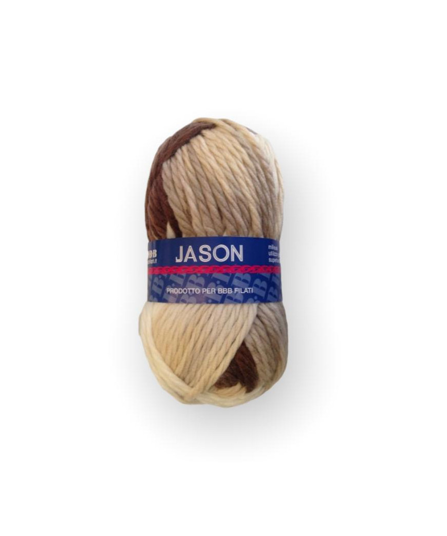 Gomitolo lana Jason 100gr, marrone n°83