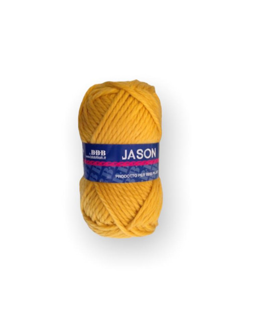 Gomitolo lana Jason 100gr, giallo caldo n°77