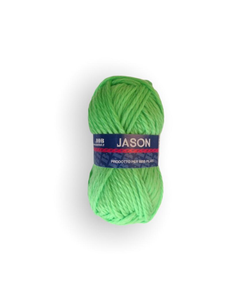 Gomitolo lana Jason 100gr, verde fluo n°78