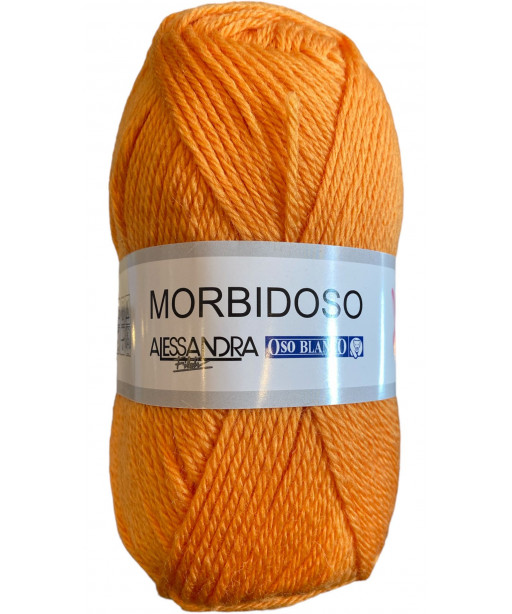 Filato Gomitolo lana Morbidoso 50gr, arancione n°830