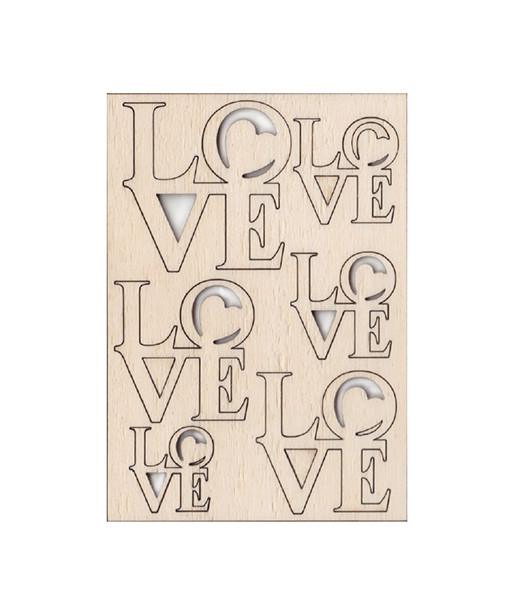 Renkalik scritta love in legno di varie misure
