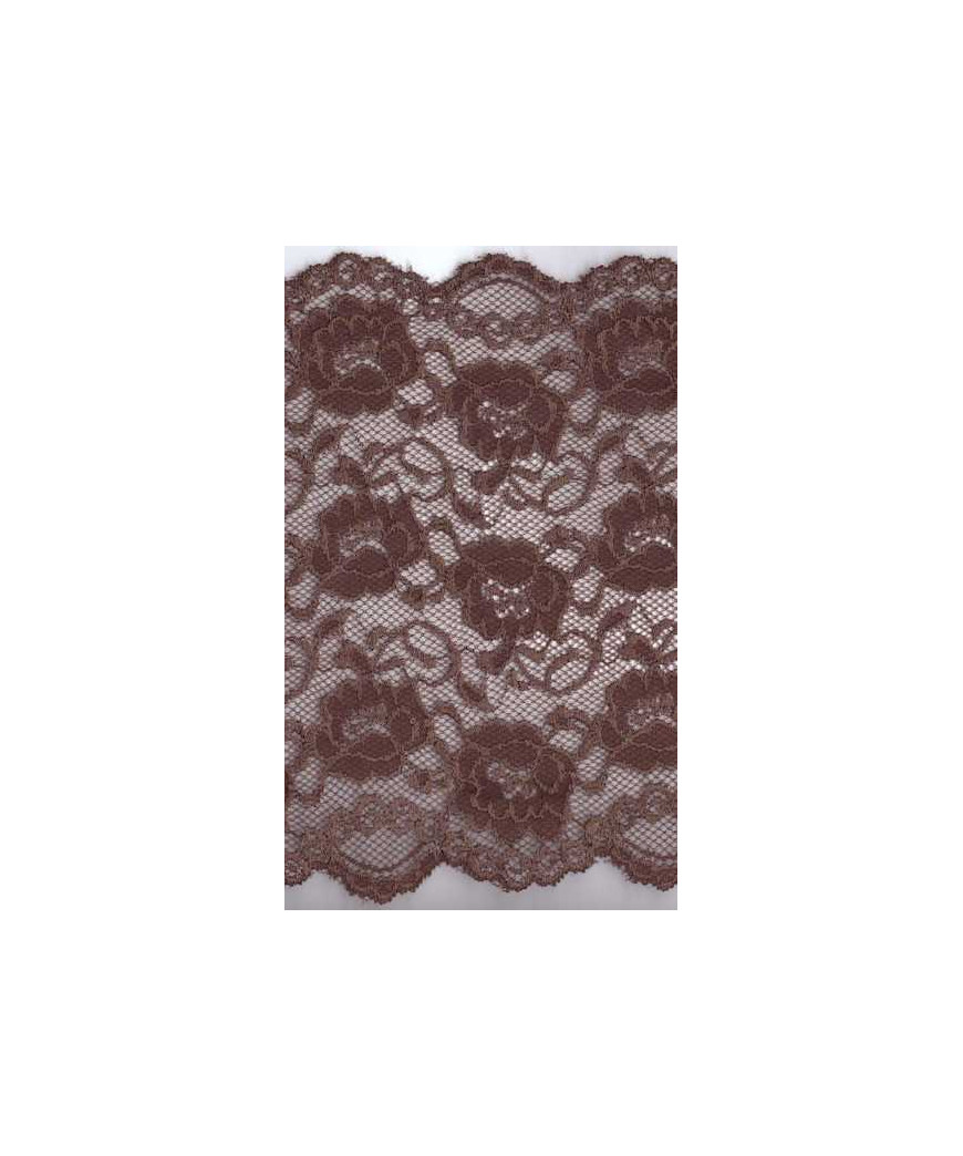 PIZZO ELASTICIZZATO CM 18 MARRONE