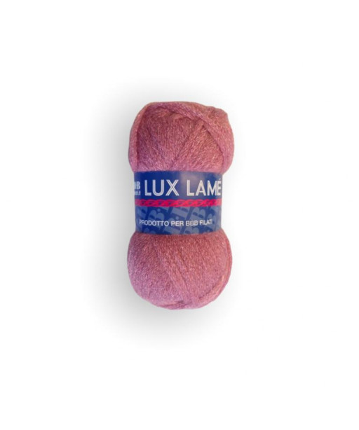 Gomitolo lana LUX LAME' 50gr, ROSA COL N°400