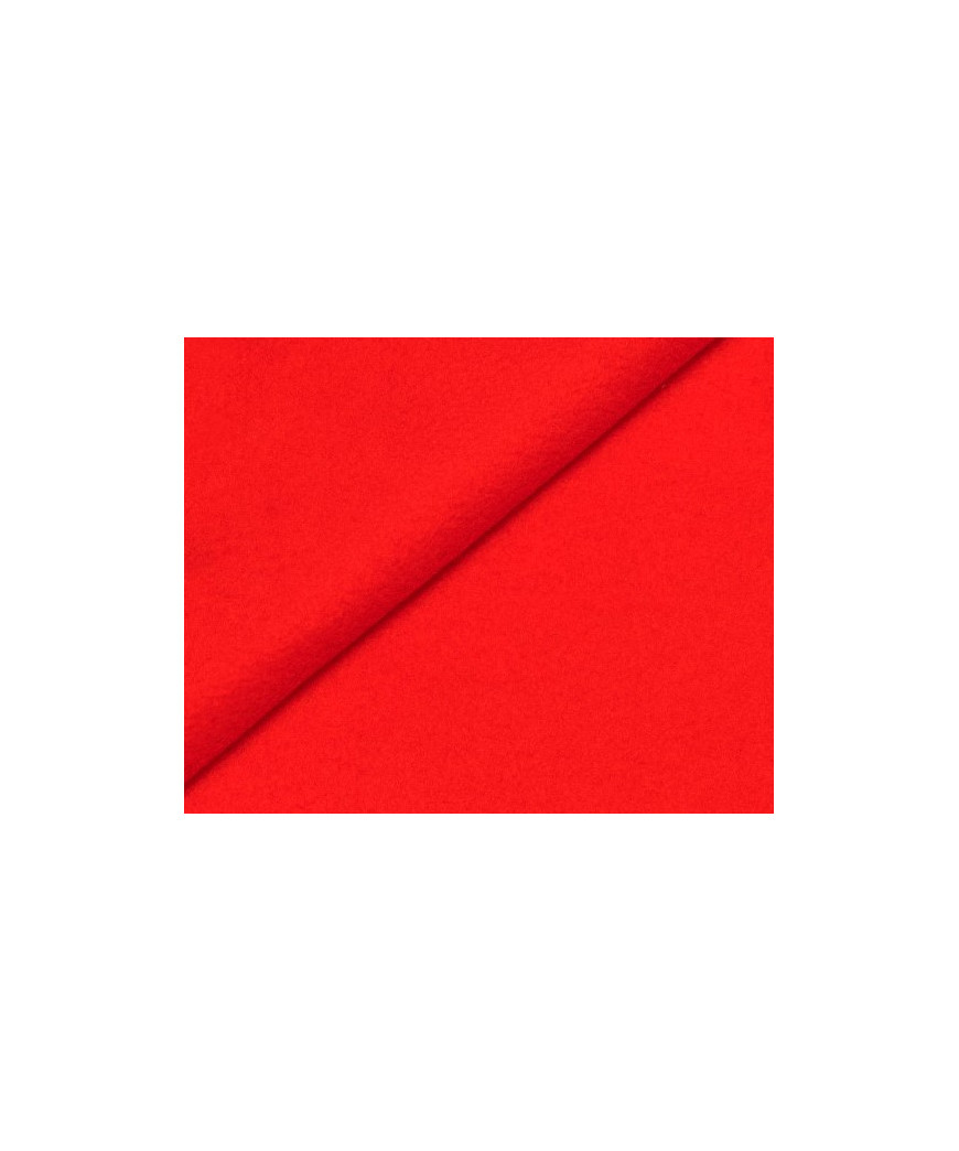 Tessuto Pile Antipilling Colore Rosso 100x150 cm