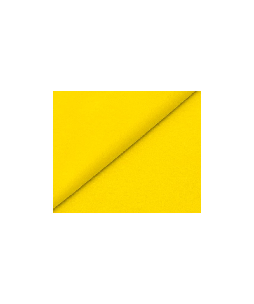 Tessuto Pile Antipilling Colore Giallo Misura 100x150 cm