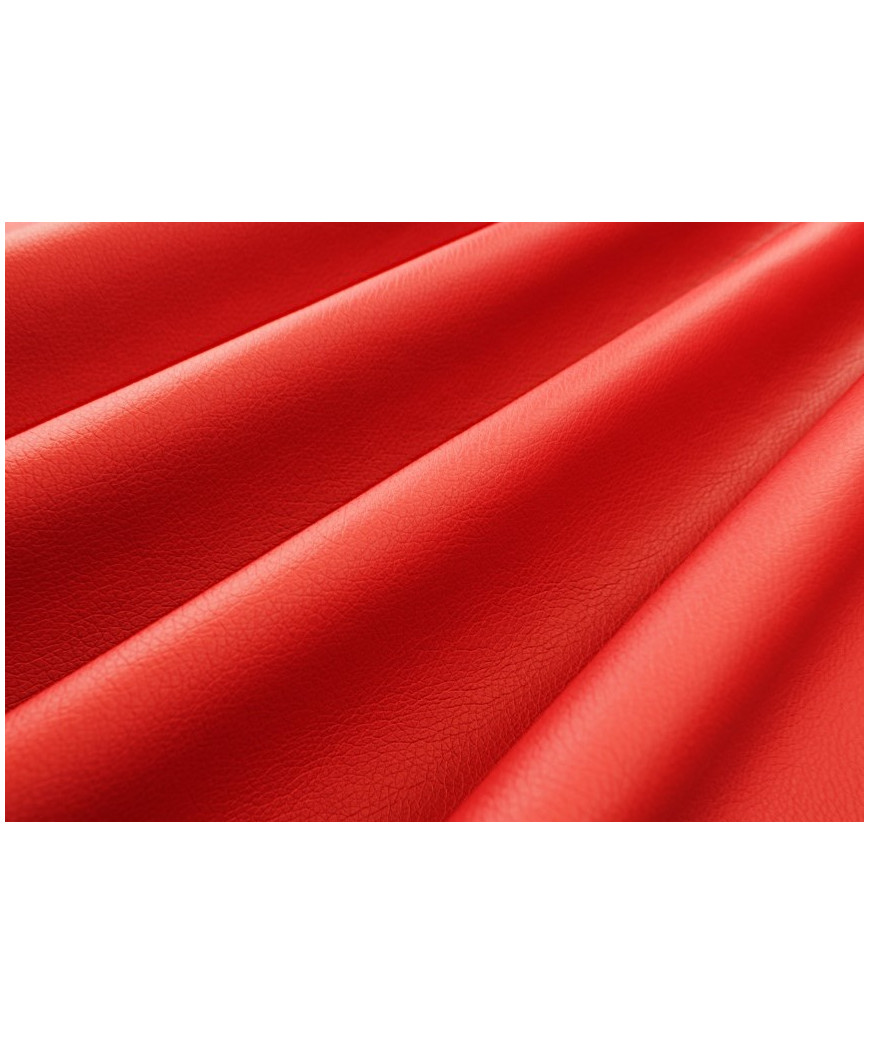 Tessuto Ecopelle Spessore 1mm c/a  Prezzo per 50XH140 Colore Rosso