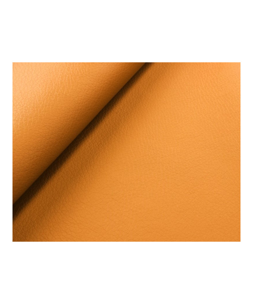 Tessuto Ecopelle Spessore 1mm c/a  Prezzo per 50XH140 Colore Giallo Sole