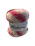 Gomitolo lana Madesimno 3.0 Silke 150g mix bianco/rosa n°58