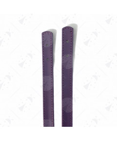 Coppia Manici In Ecopelle Con Fori Per Fissaggio Colore Viola 60cm