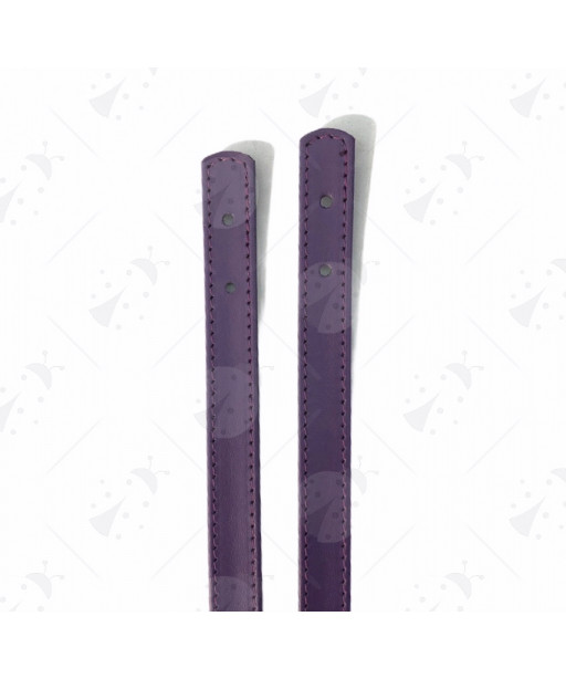 Coppia Manici In Ecopelle Con Fori Per Fissaggio Colore Viola 60cm