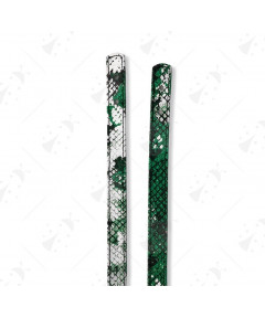 Coppia Manici In Ecopelle Con Fori Per Fissaggio Colore Pitone verde glitter 60cm