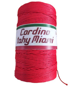 Cordino per Intreccio e Borse Tahiti Miami Colore Rosso
