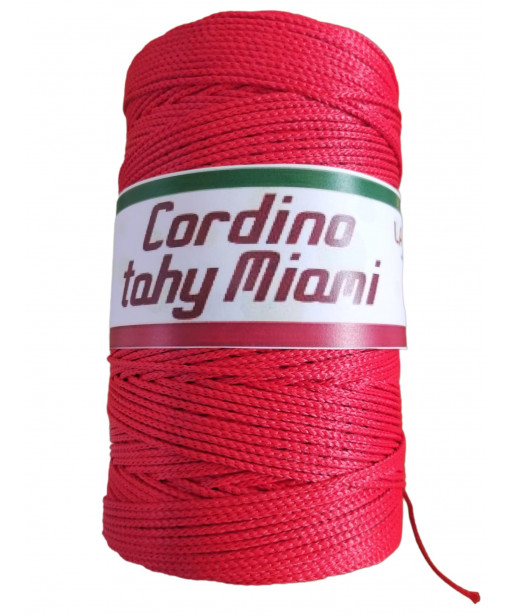 Cordino per Intreccio e Borse Tahiti Miami Colore Rosso