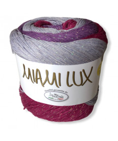 Gomitoli Miami Lux 150g, mix lilla/rosa/fuxia n°4