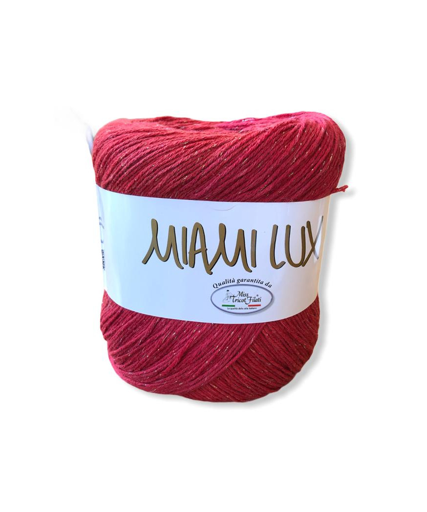 Gomitoli Miami Lux 150g, rosso fragola n°8