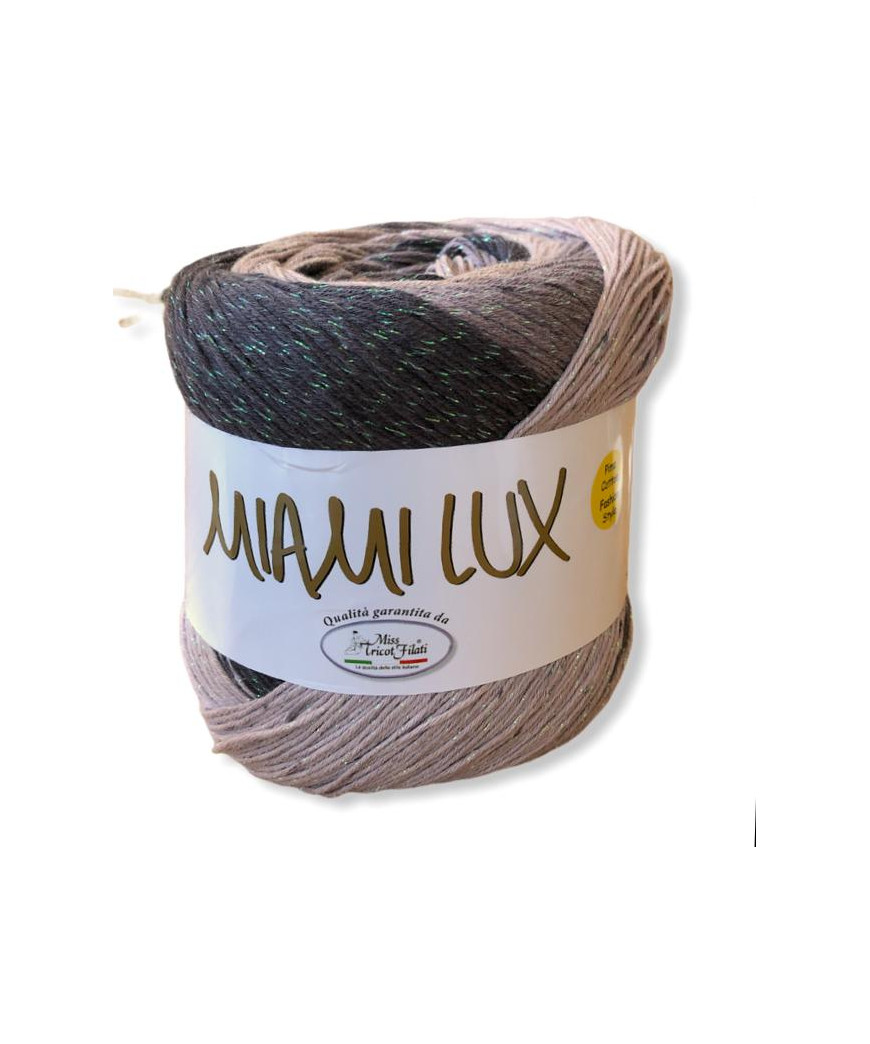 Gomitoli Miami Lux 150g,mix nocciola/marrone n°9