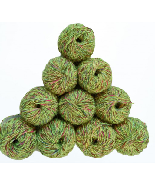 Gomitoli di lana stock 10 pezzi Lady Bag 500g, Mix Giallo Fluo Lamè