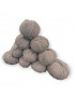 Gomitoli Lana stock mohair"lady bug" 10pz grigio melange