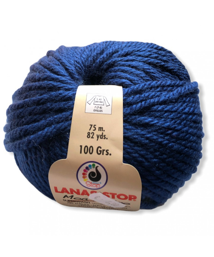 Gomitoli Lana Stop Moa Merino 100gr Bluette n°460