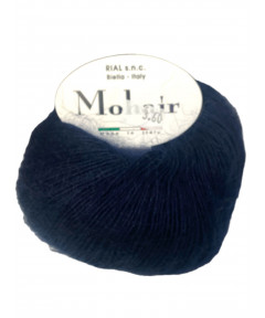Filato lana Mohair 50g-175mt Colore  Blu n°200 Ferri Consigliati n°2,5-3