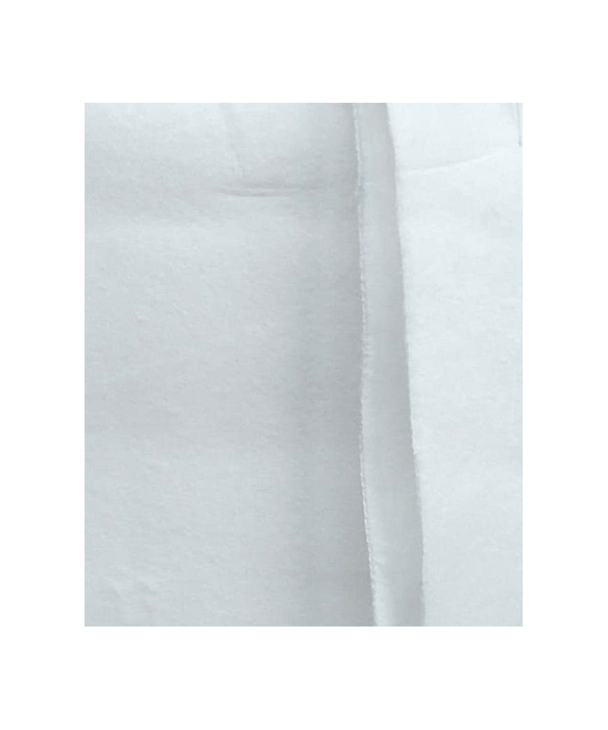 Mollettone Felpato 100% Cotone cm h 150 Colore Bianco