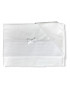 Coordinato culla, lenzuolino 90x120cm con federa e copri materasso con tela aida, bianco