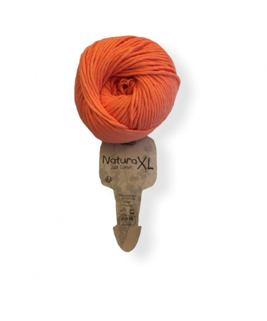 Gomitolo Natura XL 100% cotone, ARANCIO COL N°10