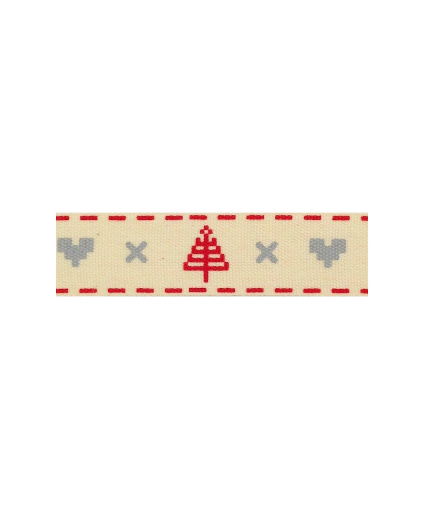 PASSAMANERIA NASTRI RIBBON ALBERO DI NATALE 8BIT