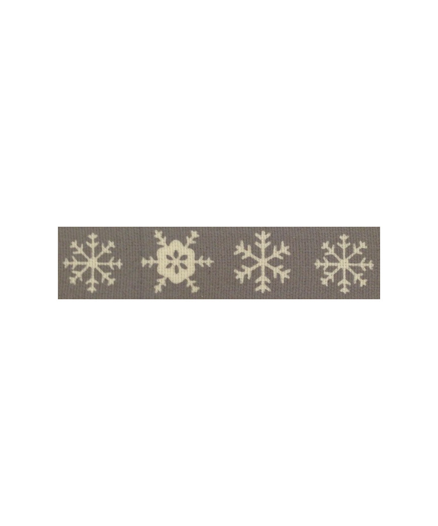 PASSAMANERIA NASTRI RIBBON GRIGIO FIOCCO DI NEVE