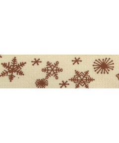 PASSAMANERIA NASTRI RIBBON FIOVVO DI NEVE BEIGE