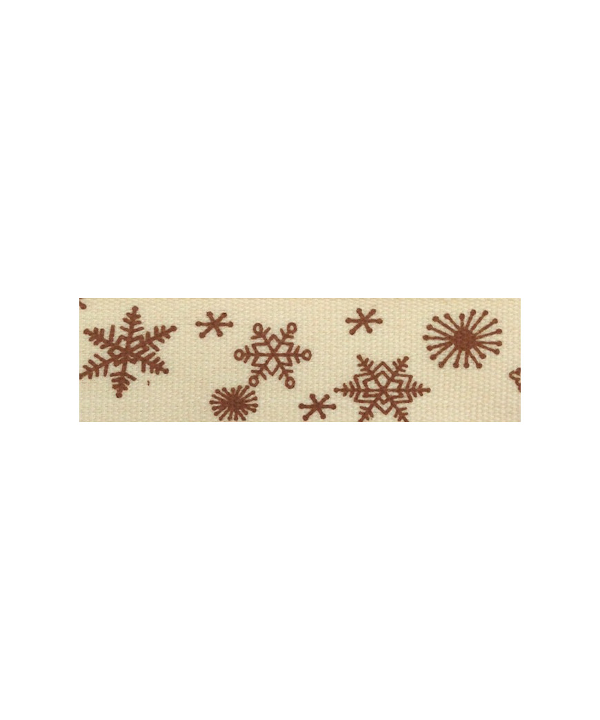 PASSAMANERIA NASTRI RIBBON FIOVVO DI NEVE BEIGE