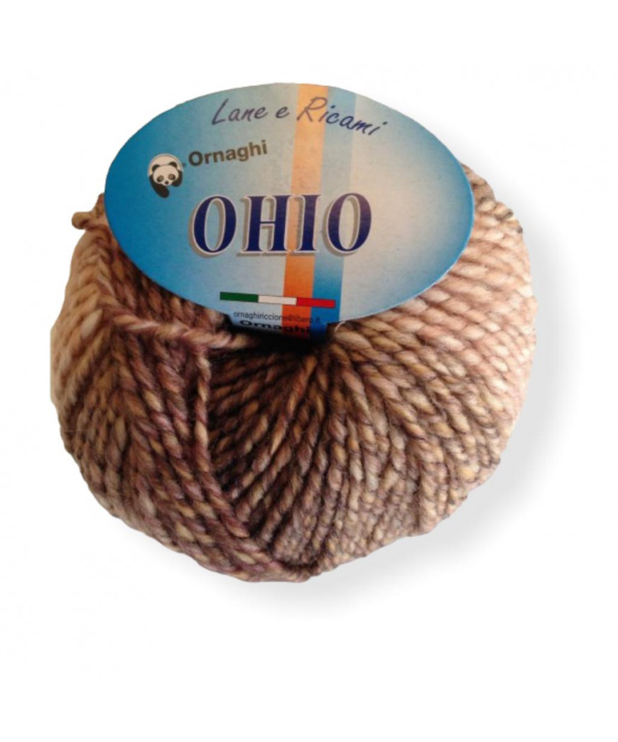 Gomitolo Lana Ohio 50g MIx Beige n°921