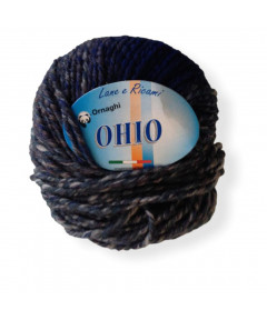 Gomitolo Lana Ohio 50g MIx Blu n°927