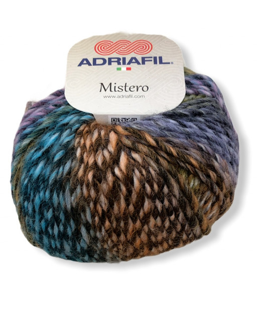 Filato Gomitolo lana Adriafil Mistero 50gr 90 mt mix color n°54 ferri consigliati n°7