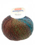 Filato Gomitolo lana Adriafil Mistero 50gr 90 mt  mix color Verde/Blu n°60 ferri consigliati n°7
