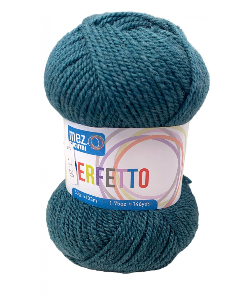 gomitolo lana Bravo/Perfetto 50g, Verde Bosco n°8068