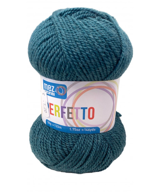 gomitolo lana Bravo/Perfetto 50g, Verde Bosco n°8068