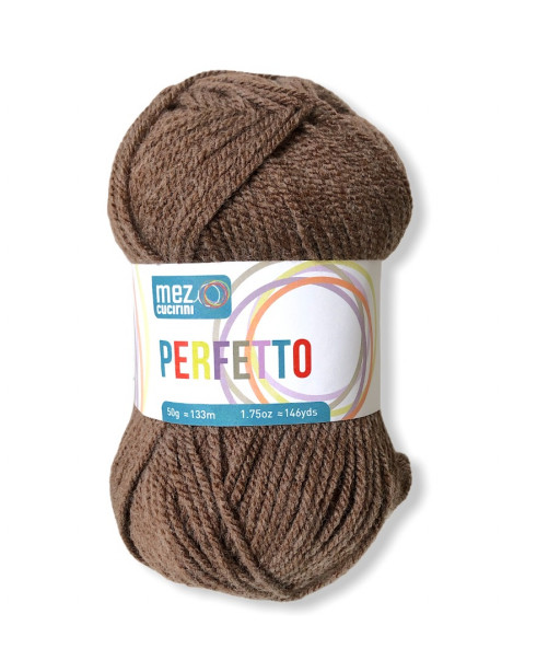 gomitolo lana Bravo/Perfetto 50g, legno naturale n°8197