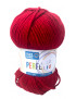 gomitolo lana Bravo/Perfetto Denim 50g, Rosso Ciliegia n°8309