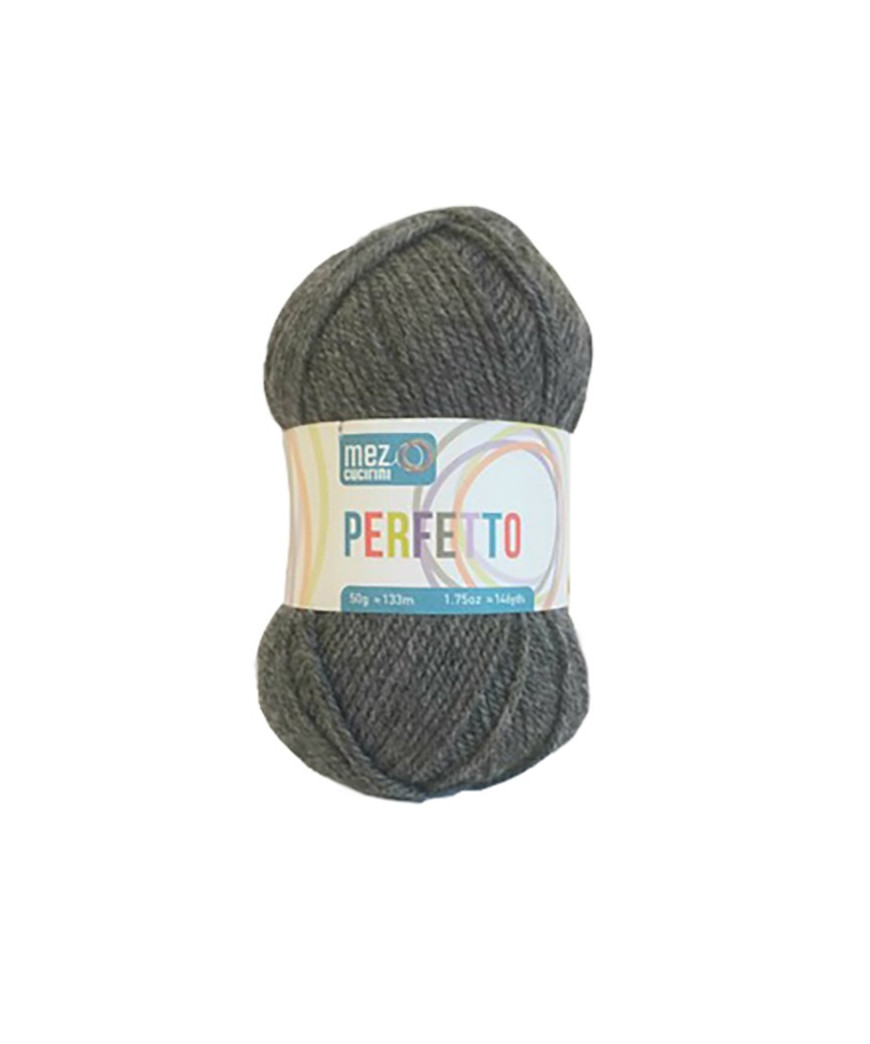 gomitolo lana Bravo/Perfetto 50g, Grigio Scuro  n°8319