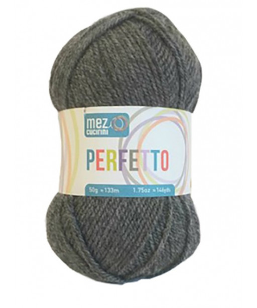 gomitolo lana Bravo/Perfetto 50g, Grigio Scuro n°8319
