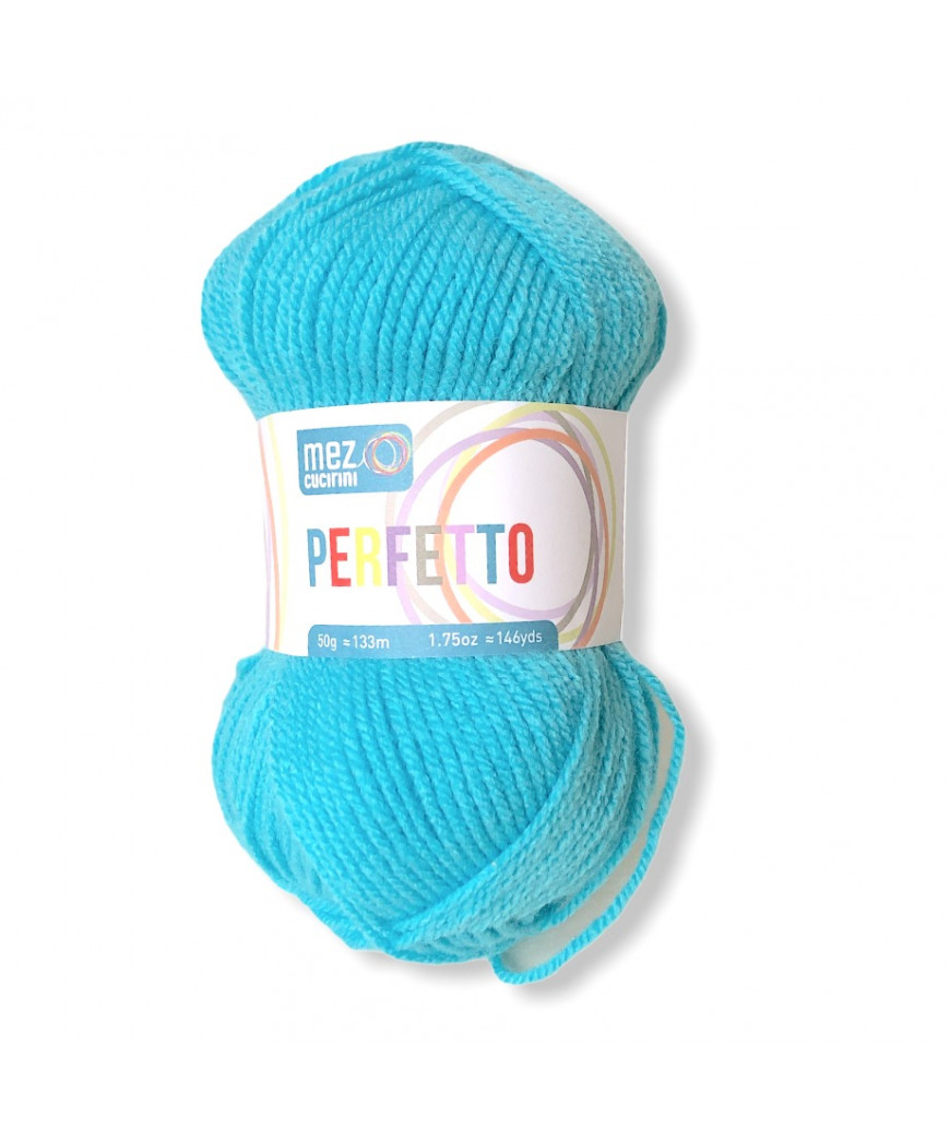 gomitolo lana Bravo/Perfetto 50g, turchese n°8324