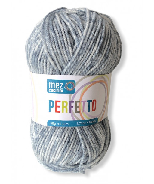 gomitolo lana Bravo/Perfetto Denim 50g, grigio n°8352