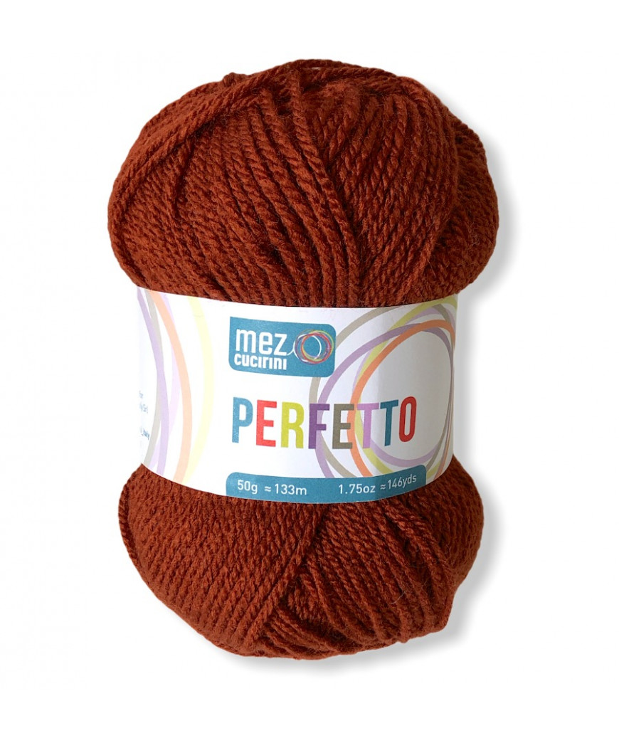 gomitolo lana Bravo/Perfetto 50g, marsala n°8358